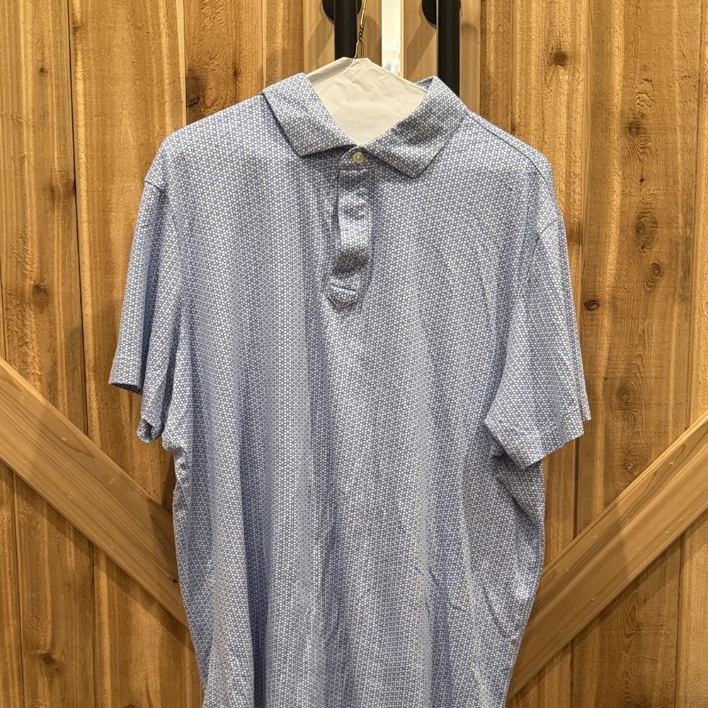 Daniel Cremieux Light Blue Microprint Polo